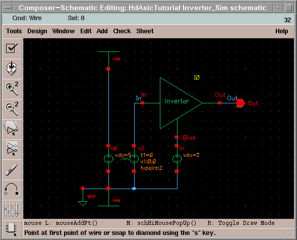 Schematic for simulation