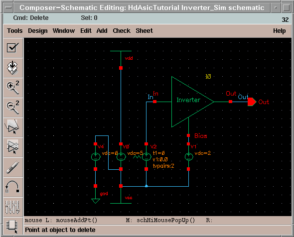 Schematic for simulation